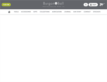 Tablet Screenshot of burgonandball.com